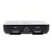 EVOPower Black 2 USB Port Compact External Portable Rechargeable Emergency Backup Battery Charger (5000mAh) - Includes USB Charging Cable + Interchangable Charging Tips + 1 Year Warranty - for Motorola Charm / Grasp / Rambler / Bali / Droid 2 A955 / I1 / Cliq XT / Quench / i890 / Backflip / Devour / A555 / Brute i680 / Quantico V840 / V845 / i410 / Crush image 1