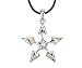 TWO TONE STAR PENDANT, SS-2479