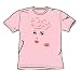 Search : I Love Lucy - Eyelashes Adult T-Shirt In Pink