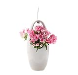 Nearly Natural 1264 Poinsettia with Decorative Vase Silk Flower Arrangement, Red