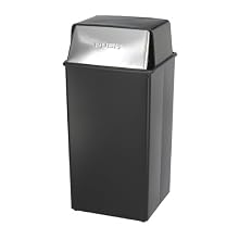 Safco Model Reflections By Safco Push Top Receptacle, 36 Gallons (9895)