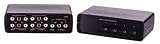 Pyle PLVS401 4 In/1 Out Audio Video Switcher