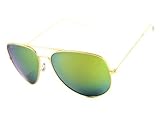 APTRO Green Polarized Toad Sunglasses Golden Frame