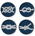 Thomas Paul TP34 Scrimshaw Melamine Coaster Set, Set of 4