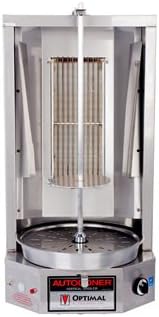 Autodoner 3PGM-Gas Optimal Automatic Single Vertical Broiler for Gyros, Gas, Stainless Steel