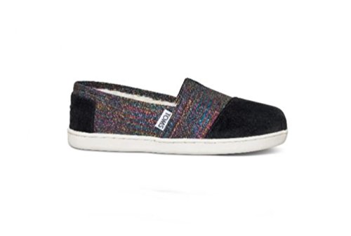 Toms Youth Classic Slip, Black Metallic/Velvet