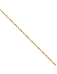14k Rose Gold 24in 1.40mm D/C Spiga Necklace Chain. Metal Wt- 6.26g