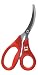Ideal to cut and crack crab and lobster Curved blades to easily devein shrimp Dishwasher Safe