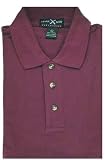 Mens Short Sleeve Pique Polo Shirt ( Wine )