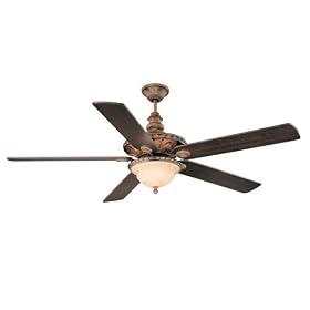 Savoy House 68-530-5CN-10 Salon Barley Twist 3 Light 5 Blade Ceiling Fan in Driftwood with... by Savoy House