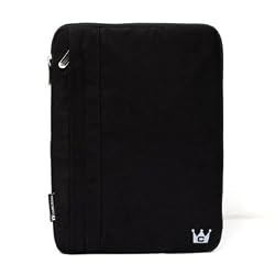 Nook E-Reader CaseCrown Protective Sleeve with Front Pocket - Black Faux Suede