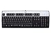 Electronics : HP 435302-001 PS/2 Keyboard Basic Vista Silver/Black 434820-001