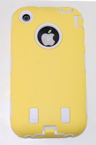 Body Armor for iPhone 3G / 3GS - Yellow  White