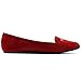 Ollio Women's Shoe Light Comfort Faux Suede Gold Band Ballet Flats