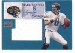 1999 SkyBox Premium Genuine Coverage #1GC Mark Brunell - Jacksonville Jaguars (Piece of Authentic Game-Worn Jersey Serial #'d To 426) (Football Cards)