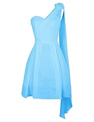 Short One Shoulder Homecoming Dress/Bridesmaid Dress/Prom Dress 