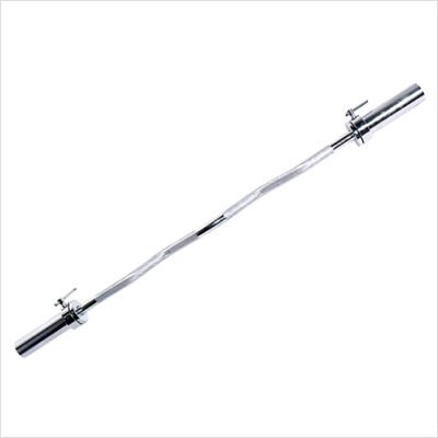 Cap Barbell Solid Curl Bar with Collars