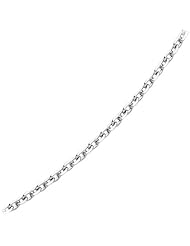 18" Cable Link Neck Chain in 14K White Gold