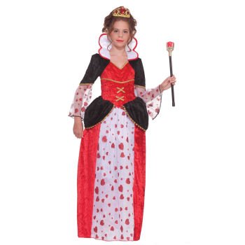 Queen Of Hearts Child Costume Size Medium