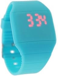 Magic Hidden Touch Screen Red LED Digital Watch Men Women Sport Cuff Wrist Watch Blue