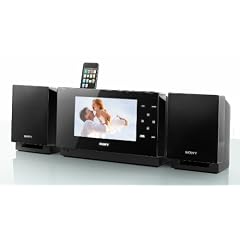 Sony WHG-SLK1I Kompaktanlage (iPod Dock, 23 cm (9 Zoll) digitaler Bilderrahmen, USB) schwarz