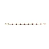 14K Yellow Gold 1 ct. Ruby Fashion Bracelet