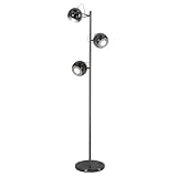 from RING Retro Black Chrome 3 Way Adjustable Eyeball Floor Lamp