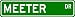 MEETER Street Sign ~ Personalized Family Lastname Sign ~ Gameroom, Basement, Garage Sign Novelty** ALUMINUM
