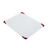 Farberware 16-by-20-Inch Glass Utility Cutting Board with Non-Slip Red Corners by Farberware