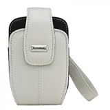 BlackBerry 8800 Lambskin Leather Pouch w Carrying Strap - White