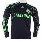 adidas Chelsea Away Goalkeeper Junior Shirt 2009 2 Navy/Fluro Green 13/32-34