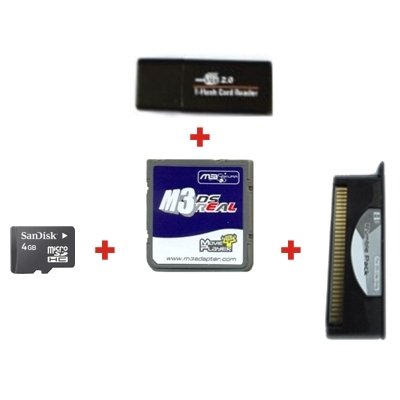 City Travel Guides Discounted  Elektronik : M3 DS Real Rumble Pack für Nintendo DS / DS Lite inkl. 4GB MicroSD SDHC Speicherkarte