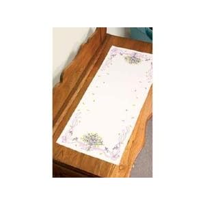 Dimensions-Embroidery-Violets-Nosegay-Dresser-Scarf