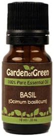 Basil Essential Oil (100% Pure and Natural, Therapeutic Grade) from Garden of Green
