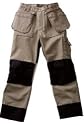 Blaklader Workwear Heavy Worker Pant with Utility Pockets 12-Ounce Poly Cotton Khaki/Black