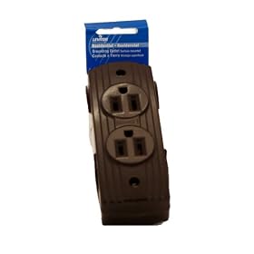 Leviton 5238 15 Amp-125 Volt, Lev-O-Let Receptacle Duplex, U-Ground, Brown
