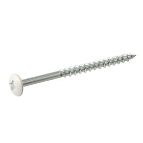 Crown Bolt 89752 #10 x 2-1/2 Inch Zinc-Plated Truss-Head Phillips Drive Cabinet Screws with Beige Painted-Head, 25-Count