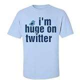 Huge On Twitter Text Tee: Custom Unisex Gildan Ultra Cotton Crew Neck T-Shirt