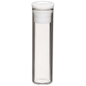Kimble Kimax 60831D-1544 Borosilicate Glass Cylindrical 4mL Titeseal Autosampler Shell Vial with White Polyethylene Plug Style Needle Closure, Clear, Pack of 200: Industrial &amp; Scientific