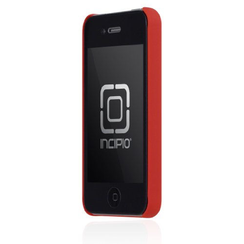 hard case or soft case for iphone:Incipio iPhone 4/4S feather Ultralight Hard Shell Case - 1 Pack - Carrying Case - Retail Packaging - Matte Red