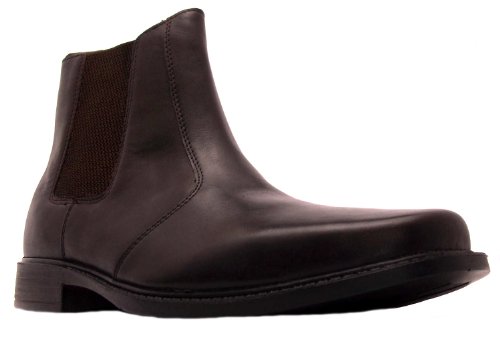 Hush Puppies Mens Lithium Dark Brown Slip On Lether Dealer Ankle Boots
