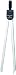 Weems &amp; Plath Marine Navigation Fixed Points Divider (6-Inch)