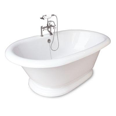 American Bath Factory P1-HB-PB-BB Heritage Designer Upgrade Bathtub Package HB in Bisque with Polish