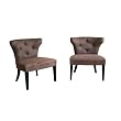 2 Brown Franca Accent Chairs By Wholesale Interiors