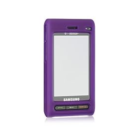 For Samsung Memoir T929 Premium Purple Smooth Silicone Protective Skin Case Cover
