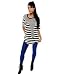 Apparel : Brian Lichtenberg The Stripe Drip Tee in Black,T-shirts for Women