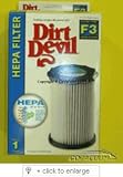 3-250435-001 Dirt Devil Vacuum Cleaner Replacement HEPA Filter
