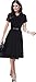 Babyonline Short Sleeve Chiffon OL Wear to Work Shirt Mini Dress (no Belted)