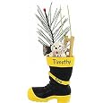 Personalized Fireman Boot Ornament