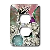 Mythical - All That Glitters Dragon - Light Switch Covers - 2 plug outlet cover